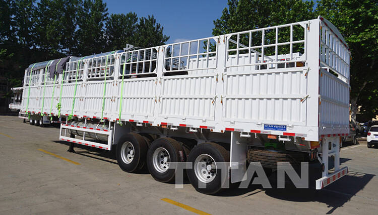 3 Axle 60Ton Fence Semi Trailer for Sale in Chile - TITAN Vehicle