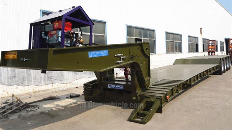 100ton Front Loading Low Bed Trailer for Sale in Nigeria