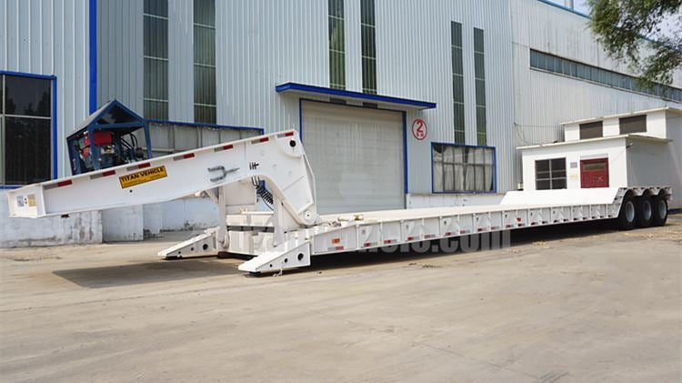 120T Detachable Gooseneck Semi Trailer for Sale in Nigeria