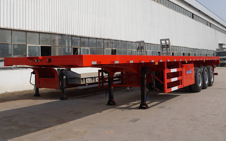 Triaxle Flat Bed Truck Trailer for Sale in Botswana - TITAN Vehicle