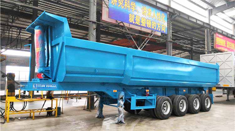 4 Axle 80 Ton End Dump Trailer for Sale In Senegal Dakar