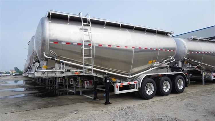 Aluminium Alloy Pneumatic Cement Tanker Trailer for Sale in Congo