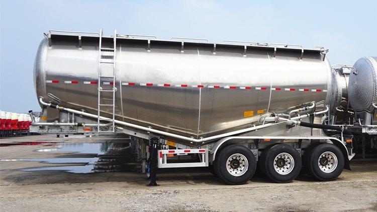 Aluminium Alloy Pneumatic Cement Tanker Trailer for Sale in Congo