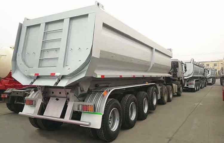 Tri Axle End Dump Trailer for Sale In Ghana Accra