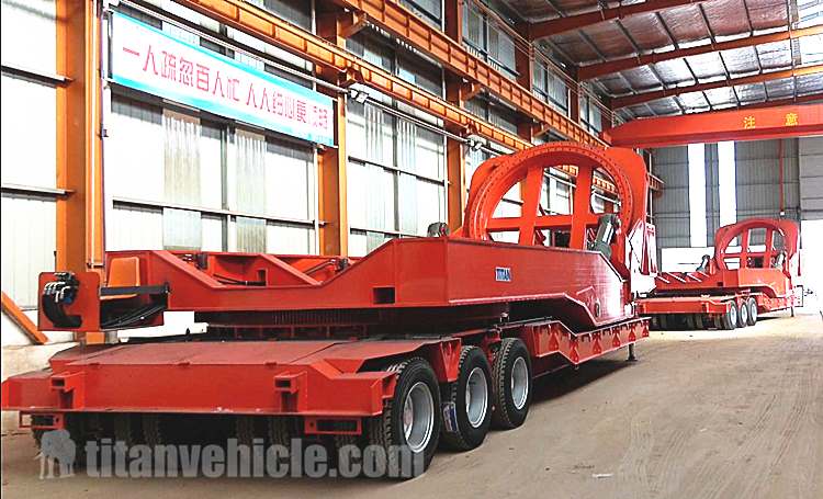 Wind Turbine Transport Vehicles Trailer for Sale in Qui Nhon Vietnam