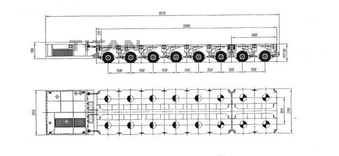 Hydraulic Axle Modular Trailer for Sale - TITAN Vehicle