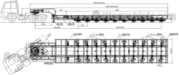 Multi Axle Low Bed Trailer for Sale in Nigeria - TITAN Vehicle