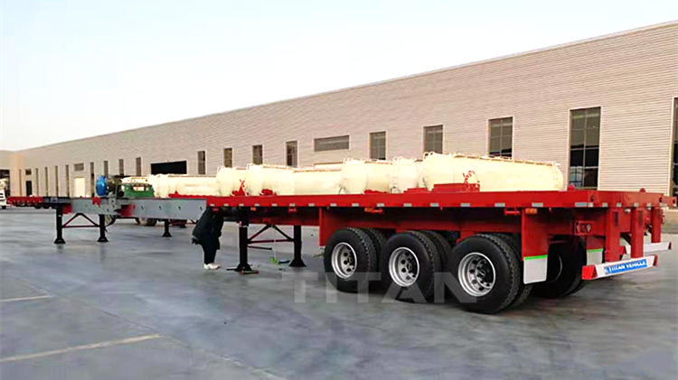 3 Axle Extendable Flat Bed Trailer for Sale in Vietnam