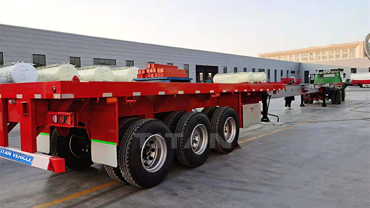 3 Axle Extendable Flat Bed Trailer for Sale in Vietnam