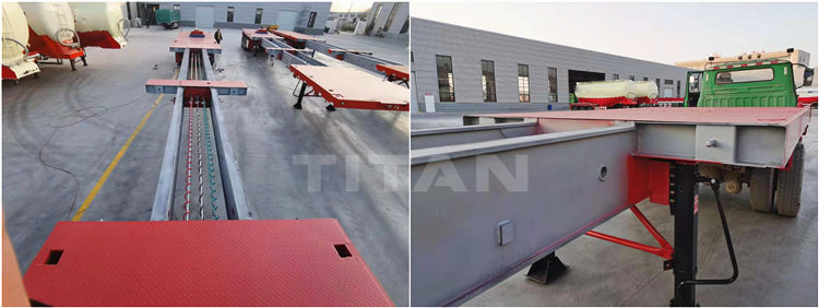 3 Axle Extendable Flat Bed Trailer for Sale in Vietnam