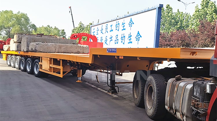 6 Axle 62 Meters Extendable Trailer for Sale Price in Vietnam