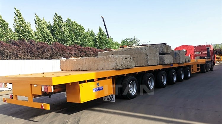 6 Axle 62 Meters Extendable Trailer for Sale Price in Vietnam