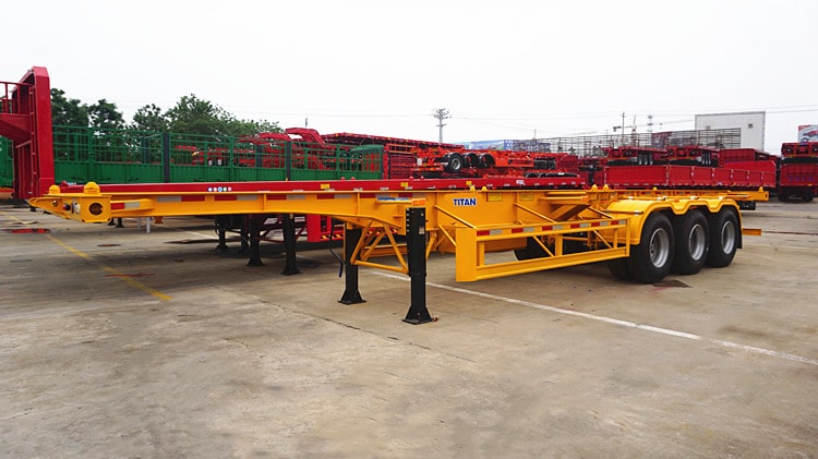 3 Axle 40ft Container Skeletal Trailer for Sale in Mauritius