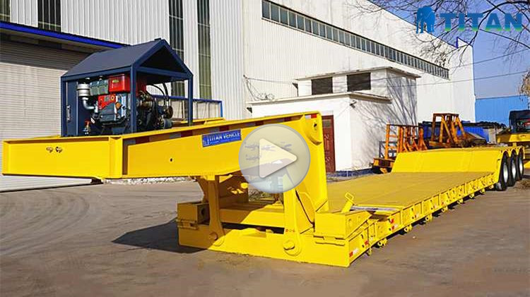 gooseneck excavator trailer for sale video