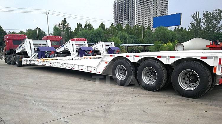 80ton Gooseneck Excavator Trailer for Sale in Nigeria