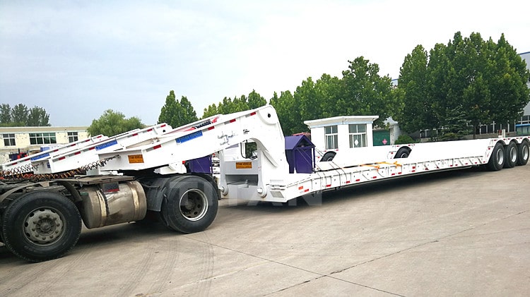 80ton Gooseneck Excavator Trailer for Sale in Nigeria