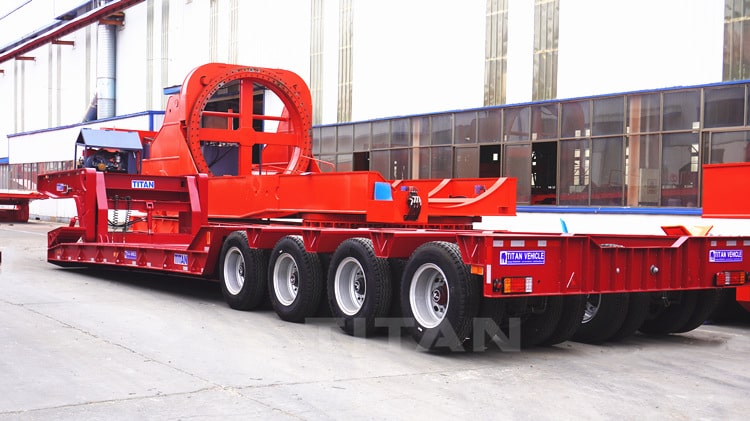 4 Line 8 Axle Hydraulic Detachable Gooseneck Trailer