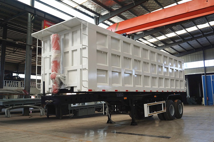 2 axle 25m3 tipper trailer hydraulic tipping trailer dump trailer hydraulic tipper trailer