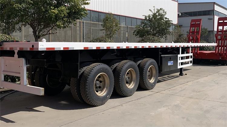 40ft Tri Axle Flat Bed Trailer Spot 500USD Off Discount