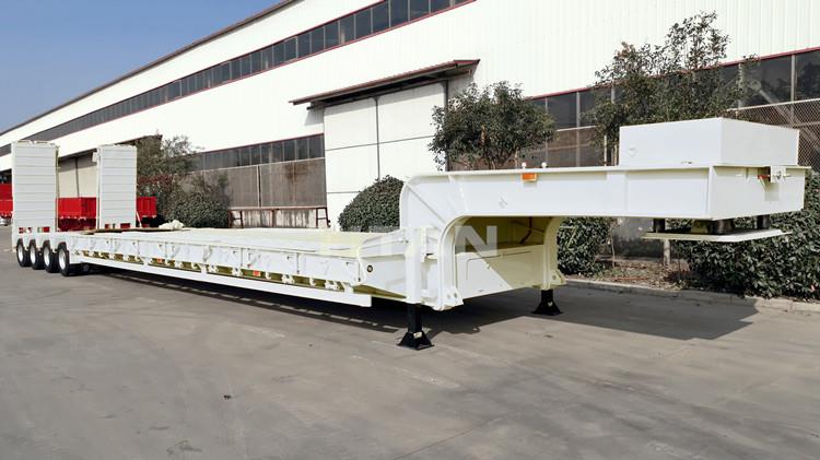 150 Ton 18 Meter 4 Line 8 Axle Low Bed Trailer Truck for Sale
