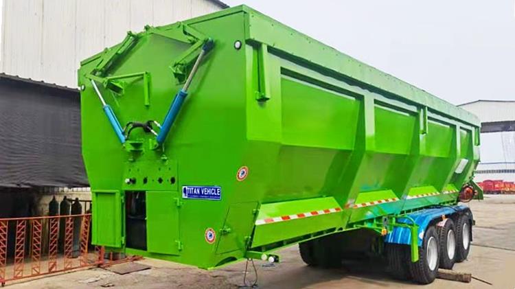 3 Axle Crawler-Type Tipper Dump Box Trailer for Sale with Best Price