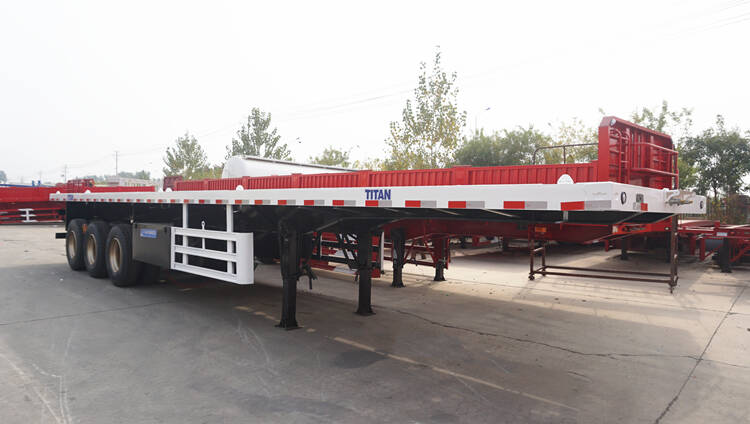 40ft Flatbed Truck Trailer for Sale in Jamaica - TITAN Vehicle