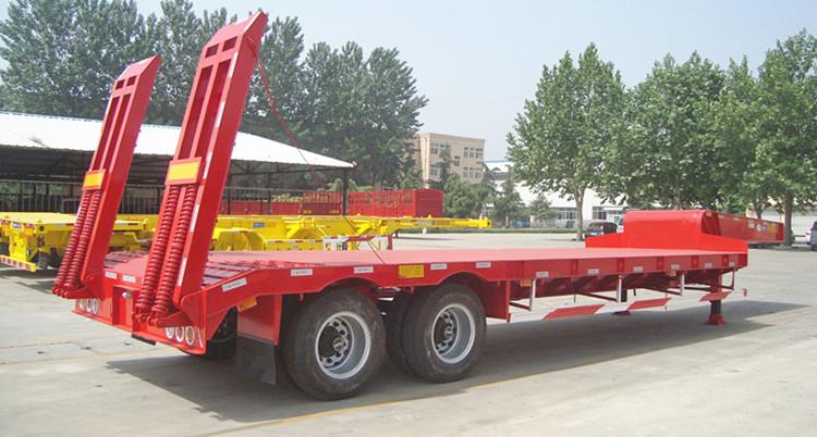 2 axle low bed truck trailer for sale