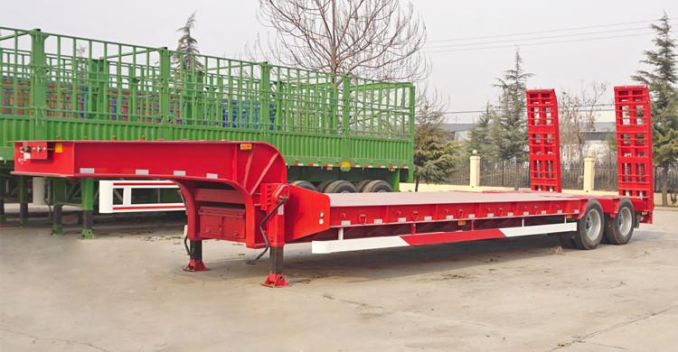 2 axle low bed truck trailer for sale