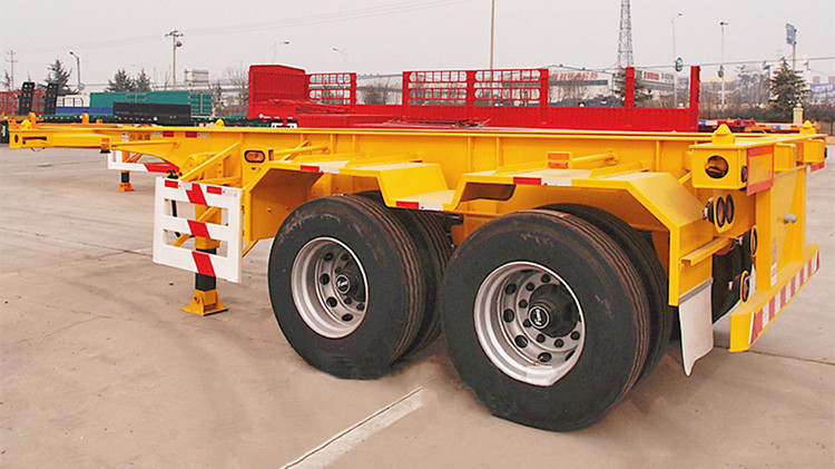 2 axle 20 foot container trailer