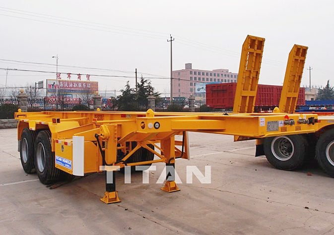 2 axle 20 foot container trailer