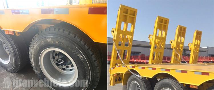 4 Axle 100T Low Bed Truck Trailer for Sale - Chengda/CIMC/Nooteboom