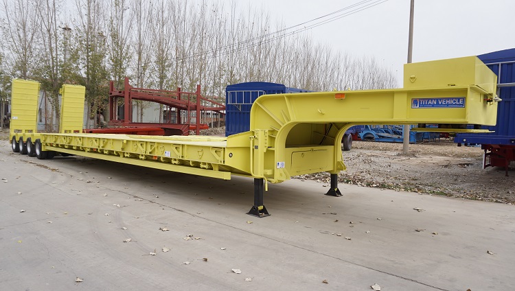  150Ton 4 line 8 axles Lowbed Trailer