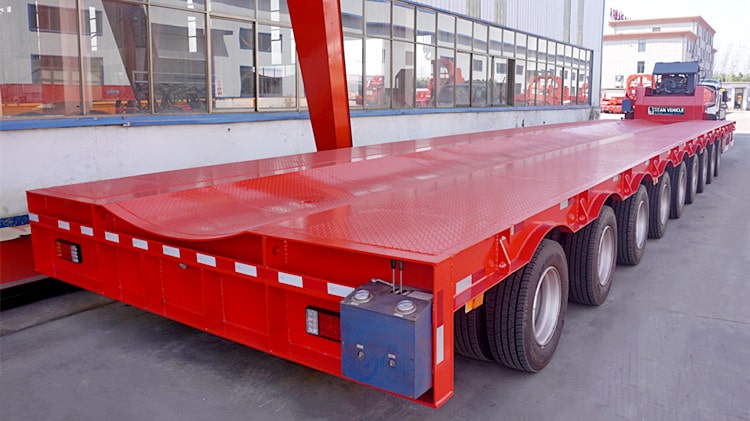 9 Axle Extendable Low Bed Trailer for Sale in Vietnam