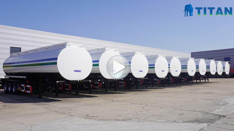 45000 Liters Fuel Tanker Trailer with 4 Compartment Video