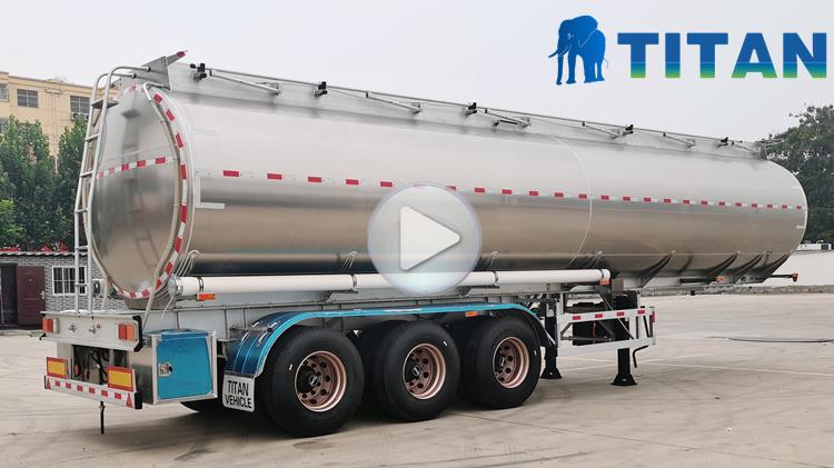 42000 liters aluminum tanker trailer video