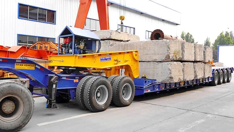 4 Axle Detachable Gooseneck Trailer for Sale in Ghana