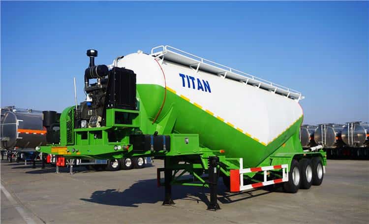 3 Axle 35ton Bulk Cement Trailer for Sale in Zambia