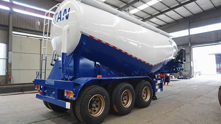 40cbm 3 Axle Cement Tanker Trailer for Sale in Ghana