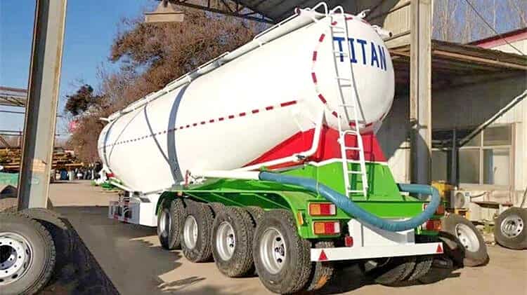 4 Axle 50ton Powder Tanker Trailer for Sale in Zimbabwe 