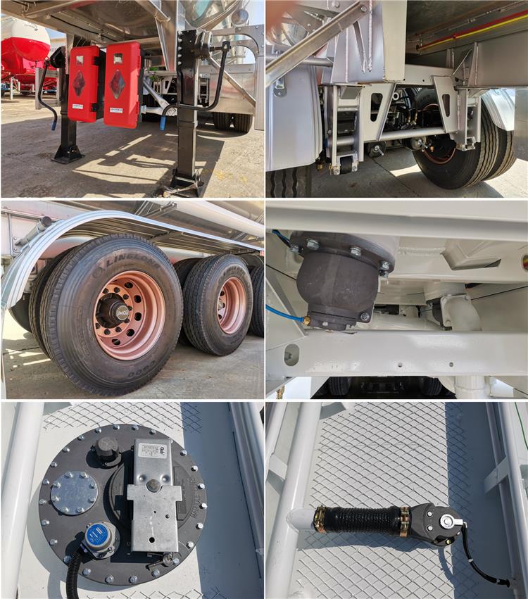 Details of 3 Axle Aluminum Fuel Tanker Trailer