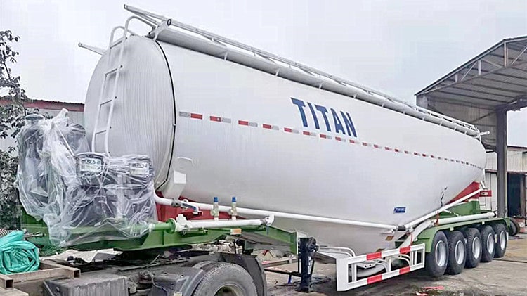 60cbm Bulk Cement Trailer for Sale in Tanzania