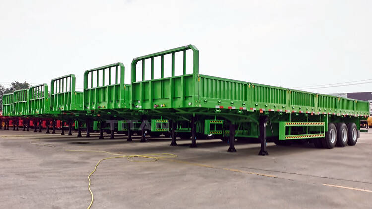 Luyi Side Wall Trailer | 3 Axle Sidewall Truck Trailer | 40 Feet Drop Side Semi Trailer for Sale