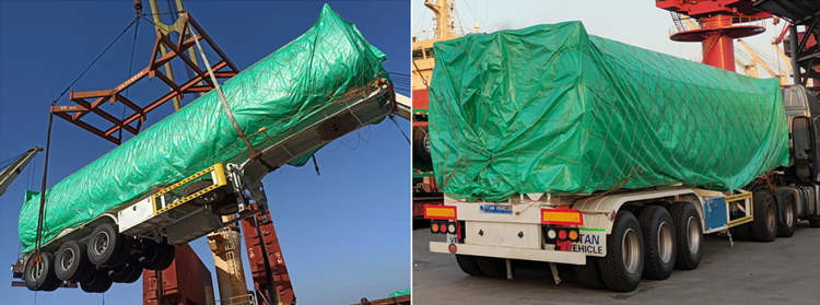Package of 42000 Liters Tri Axle Petrol Tanker Trailer