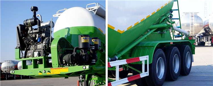 40 Ton Dry Cement Banana Shaped Trailer | Chengda Cement Trailer | Dry Bulk Cement Trailer for Sale