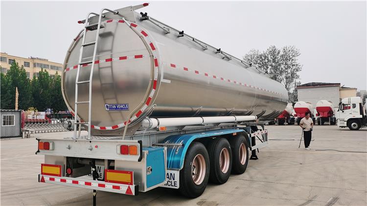 42000 Liter Aluminum Palm Oil Tanker Trailer for Sale In Cayman Islands