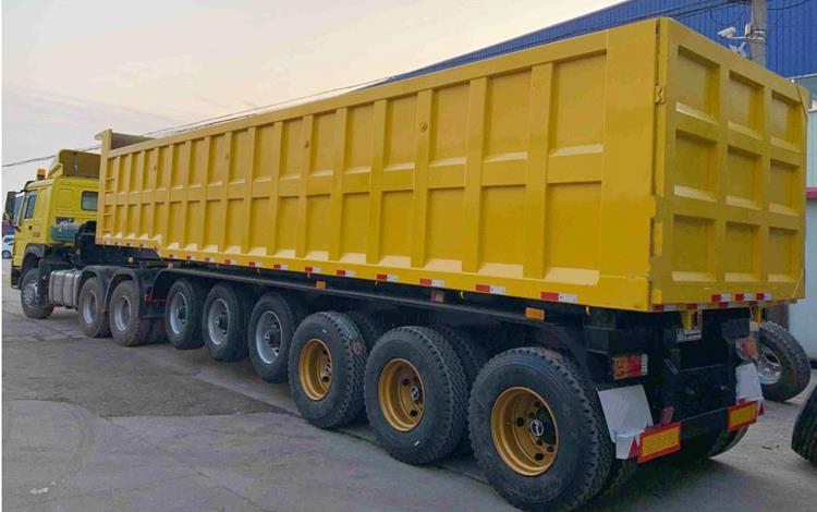 6 Axle 45CBM Dump Trailer for Sale In Ghana