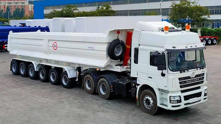 6 Axle U Shape 45 Cubic Meters Tipper Trailer for Sale In Ghana