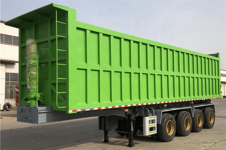 Dump Semi Trailer | 4 Axle 45CBM Semi Dump Trailer for Sale Price