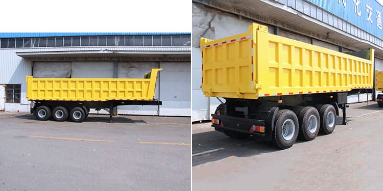 3 Axle 38 Ton Semi Dumper Trailer