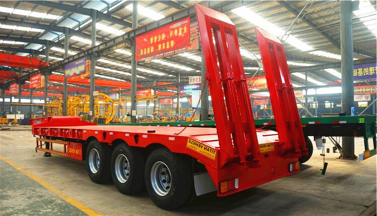 3 Axle 60 Ton Low Bed Transport Trailer Manufacturers Price